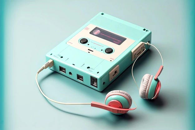 Walkman' personal cassette player made by the Sony Corporation