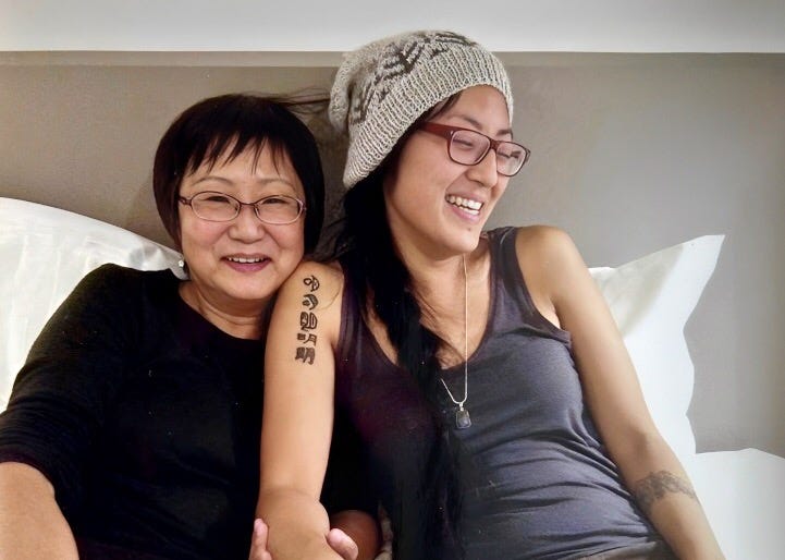 photo of the author, Alice, and her mom