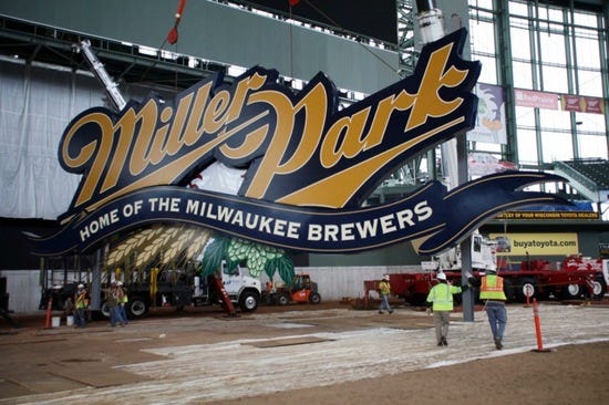 MLB Milwaukee Brewers Baseball Tradition Sign Panel