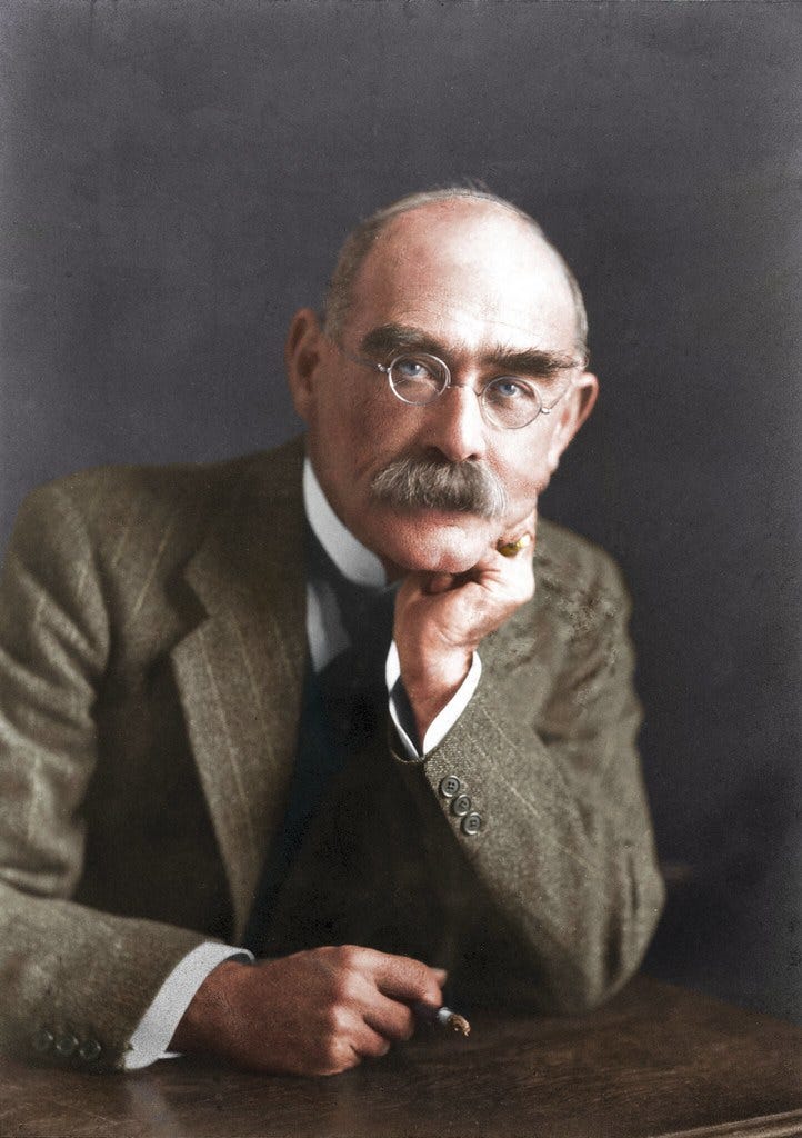 Rudyard Kipling, colour photograph