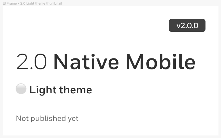 Image showing the thumbnail image for the 2.0 Native Mobile Design System