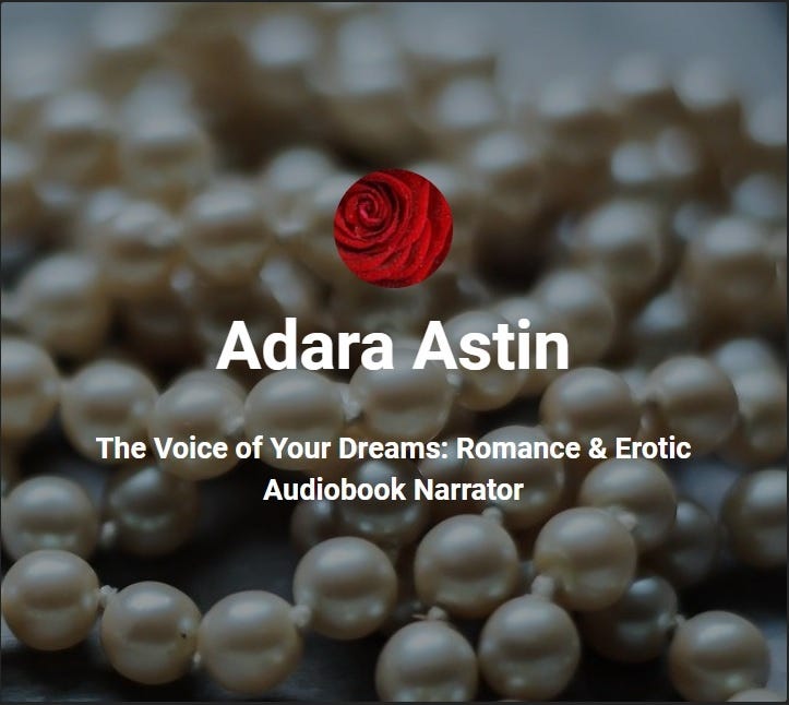 Adara Astin promo image. The voice of your dreams. Romance & Erotic Audiobook Narrator