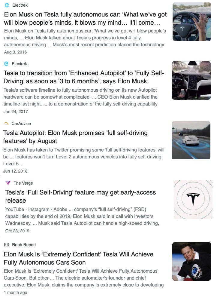 Elon Musk’s Self-Driving Tesla Prediction Guide