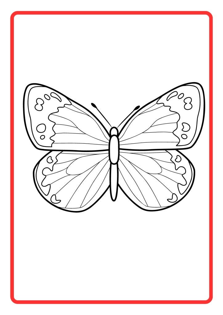 BUTTERFLY BLACK AND WHITE VECTOR 2