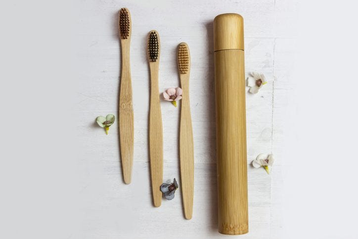 Bamboo Toothbrushes (And Cases)