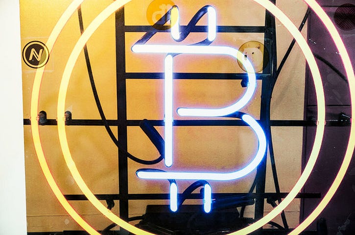 Bitcoin neon lights 2018 biz billboard 1548