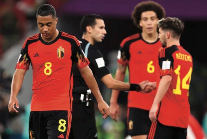 photo of Belgium players