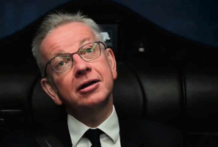 Photo of Michael Gove dreaming