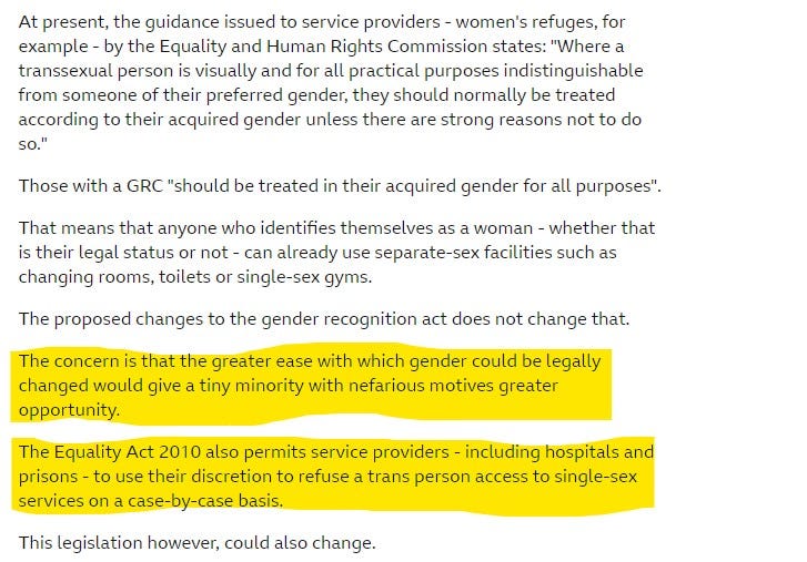 BBC Article 31 July 2017 Headline: Gender identity: What do legal changes have to do with women’s rights?