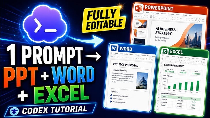 How to Use Codex to Create Editable PowerPoint, Word, and Excel Files Automatically
