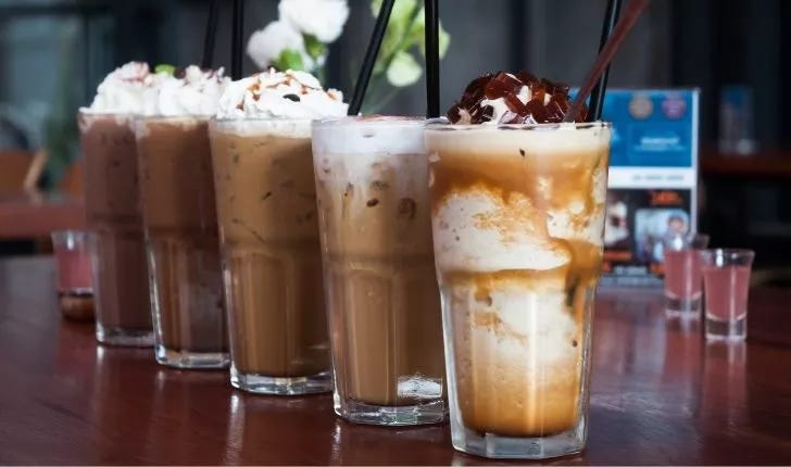iced coffee bar for party