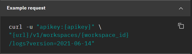 workspace_id as a path parameter