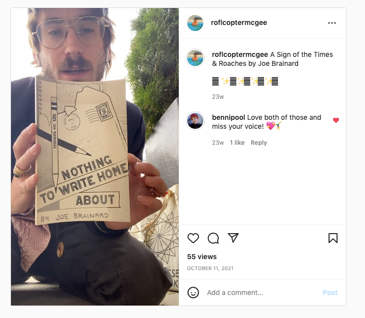 Instagram poetry reading