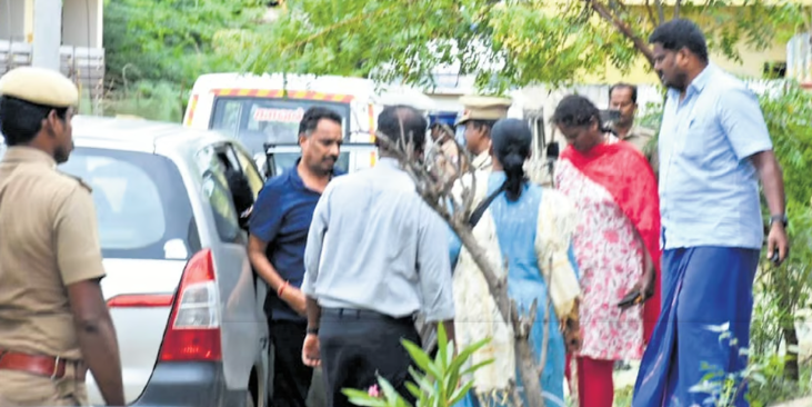 AIADMK minister MR Vijayabhaskar arrested from Kerala.