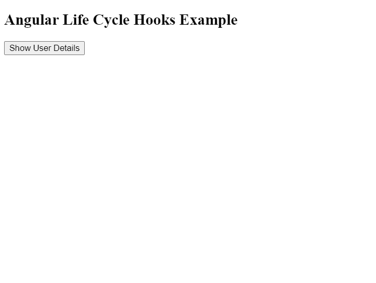 Angular Life Cycle Hooks Example