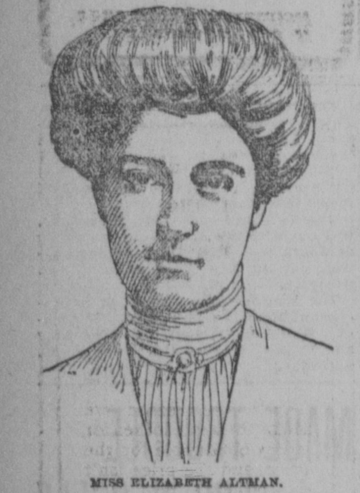 Emma Elizabeth Altman, aka Juno. Evening journal. [volume], April 22, 1904, Page 2, Image 2.