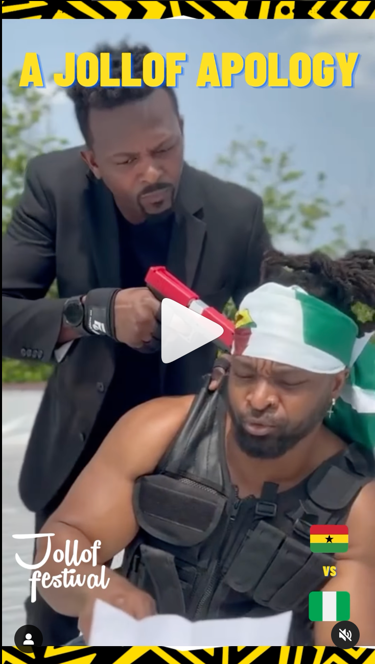 comedy skit about jollof rice war between nigeria and ghana