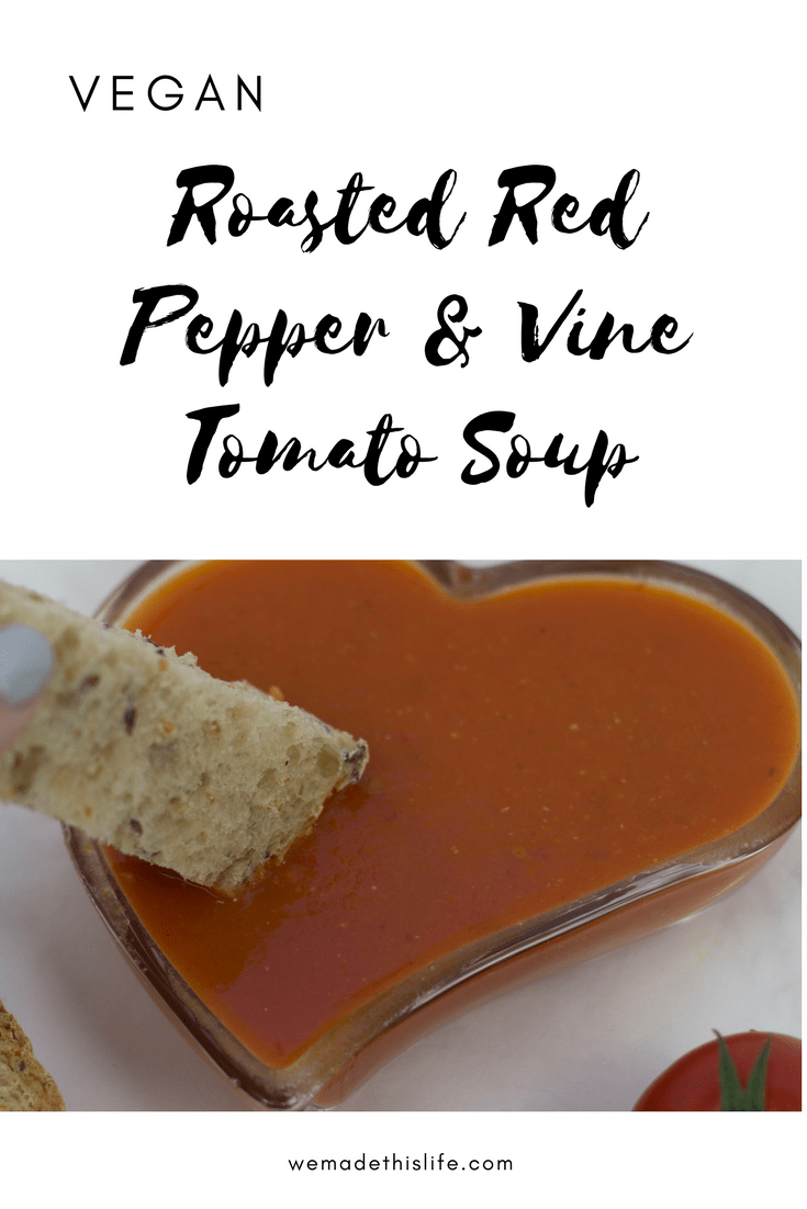 roasted red pepper and vine tomato soup