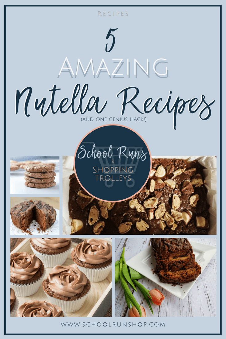 Nutella is so versatile and the perfect ingredient for baking delicious chocolatey treats! Here are five simple Nutella recipes - plus one genius hack!