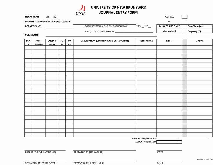 Entry form Template Word Lovely Blank Journal Entry form Template Heng Seyha Journal entries