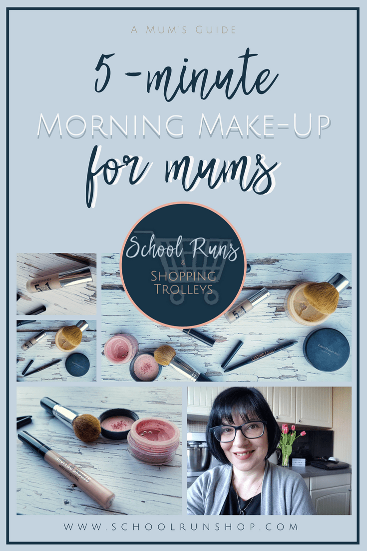 Here's my 5-minute morning make-up for mums routine! Using (mostly) BareMinerals products, I can be school run-ready in just 5 minutes in the mornings.