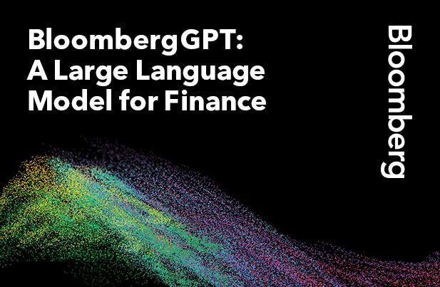 BloombergGPT announcement by Bloomberg