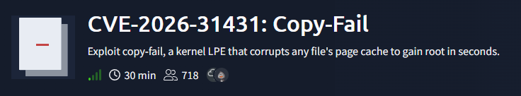 CVE-2026-31431: Copy-Fail