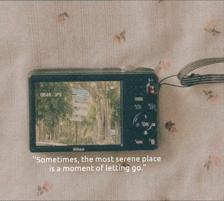 Learning to let go before anyone knows Learning to let go before anyone knows