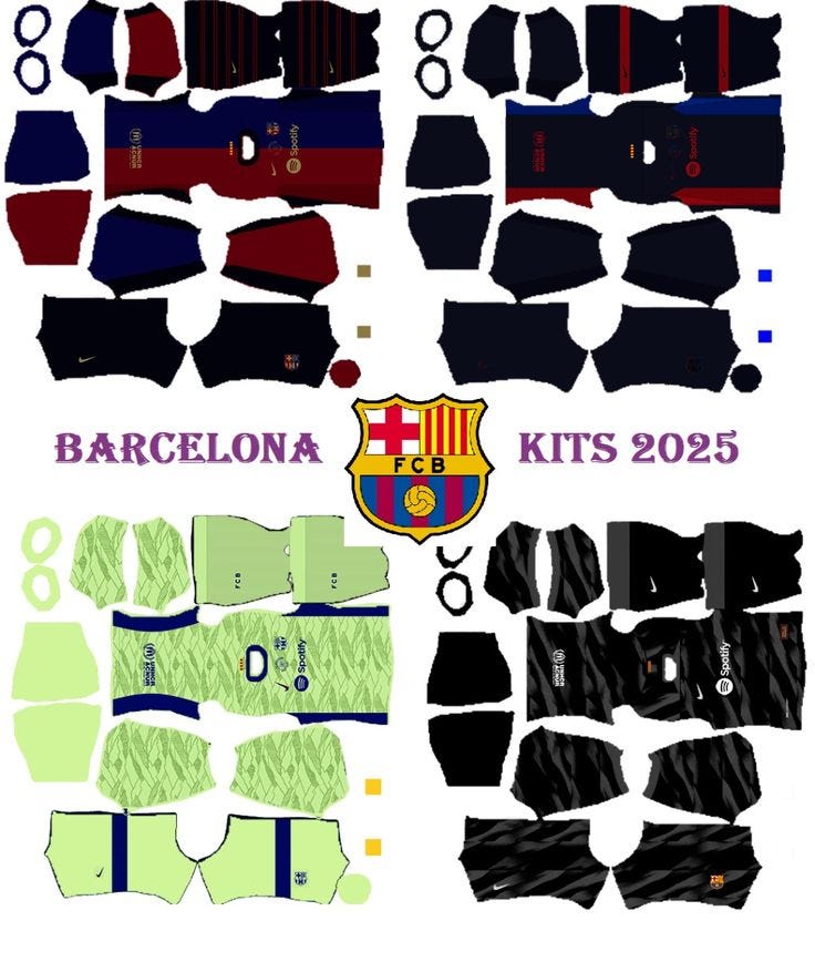 Fc Barcelona Home Kit 2025 (DLS 25)