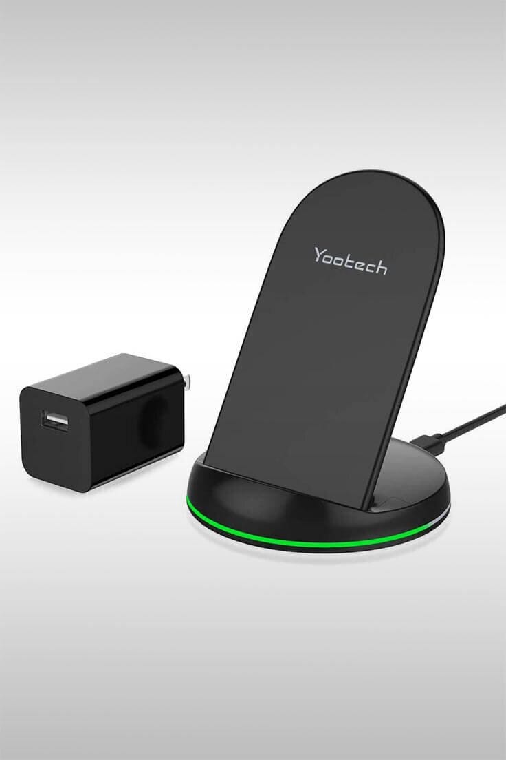 Qi-Certified Wireless Charging Stand X1+(EQ-24BUS) — Image Credit: Yootech