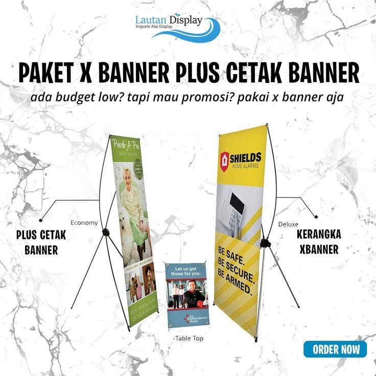 Jual Stand X Banner Bandar Lampung