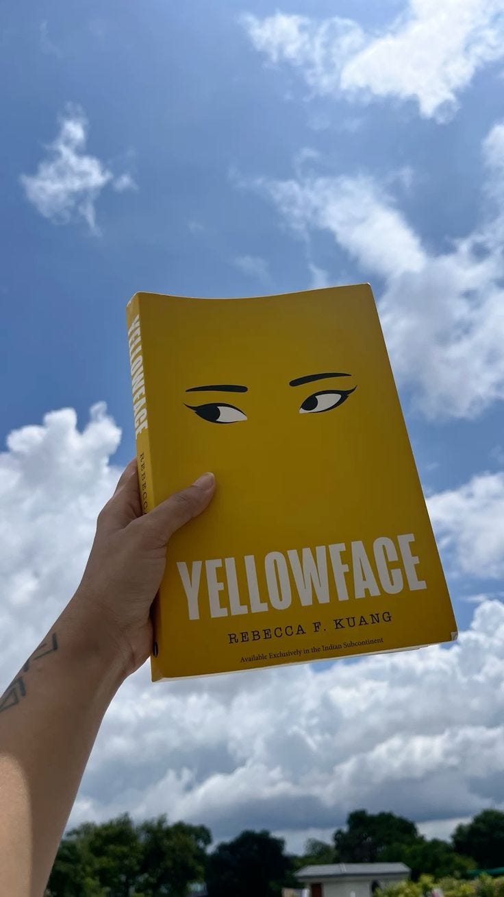 The book — Yellowface by R.F Kuang