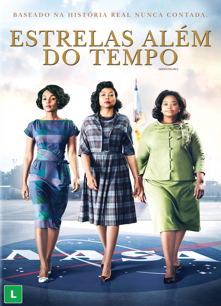 Pôster do filme “Estrelas Além do Tempo” de 2016. Imagem via 20th Century Studios Brasil.