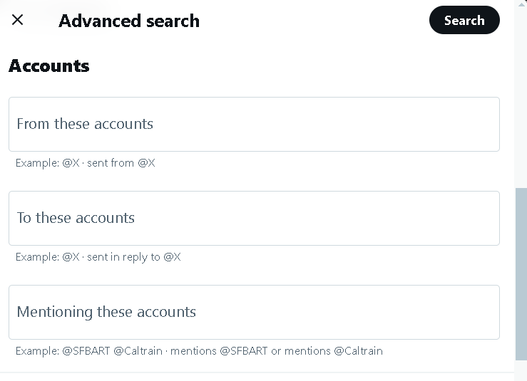 Advanced search