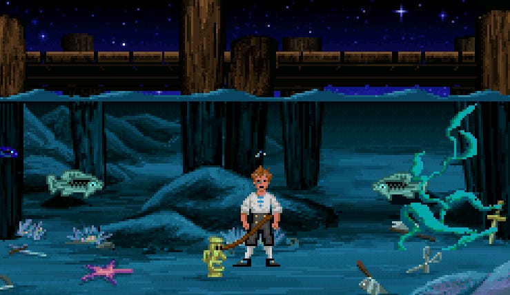 A lesson from the Secret of Monkey Island.