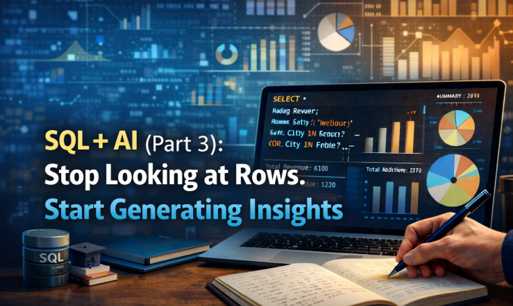 SQL + AI (Part 3): Stop Looking at Rows. Start Generating Insights.