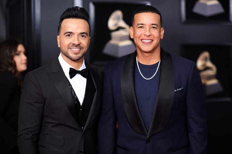 Luis fonsi daddy yankee grammys red carpet 2018 billboard 1548