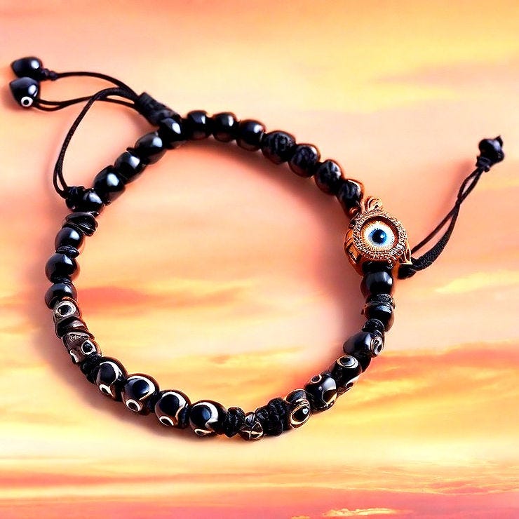 Black Evil Eye Bracelet