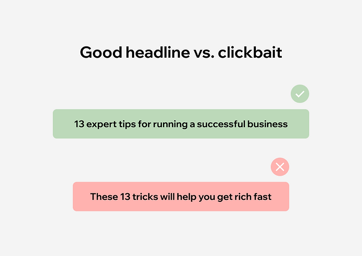 the differences between good headline and a clickbait