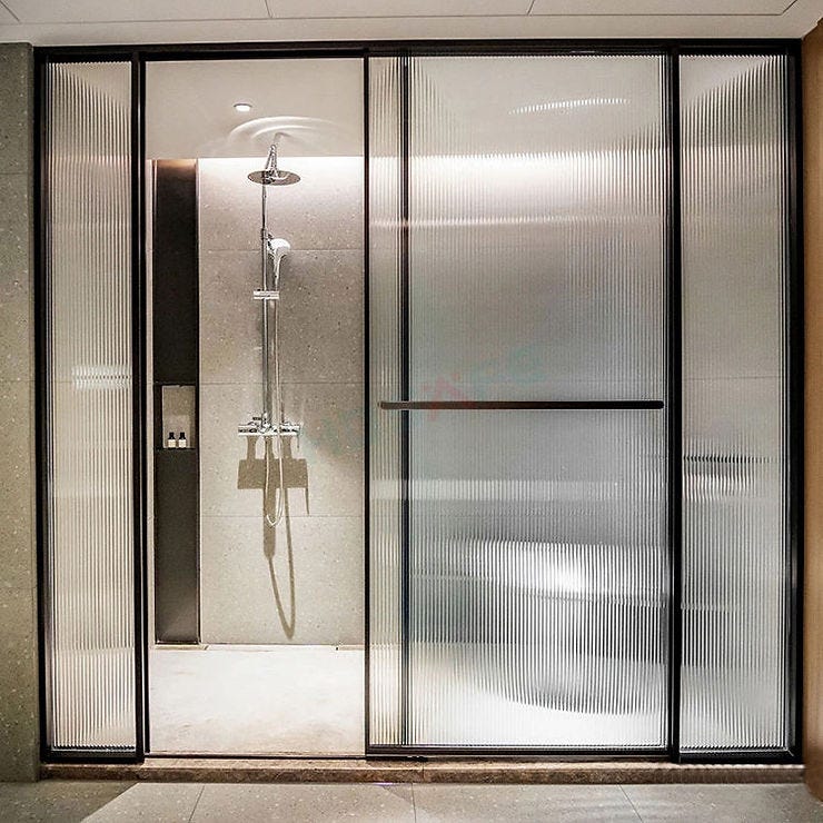 Modern Ideas for Your Bathroom with Fluted Glass Shower Doors