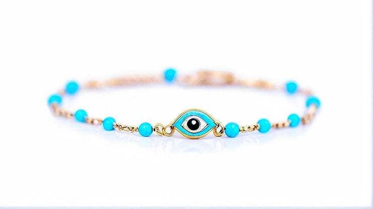 Turquoise Evil Eye Bracelet