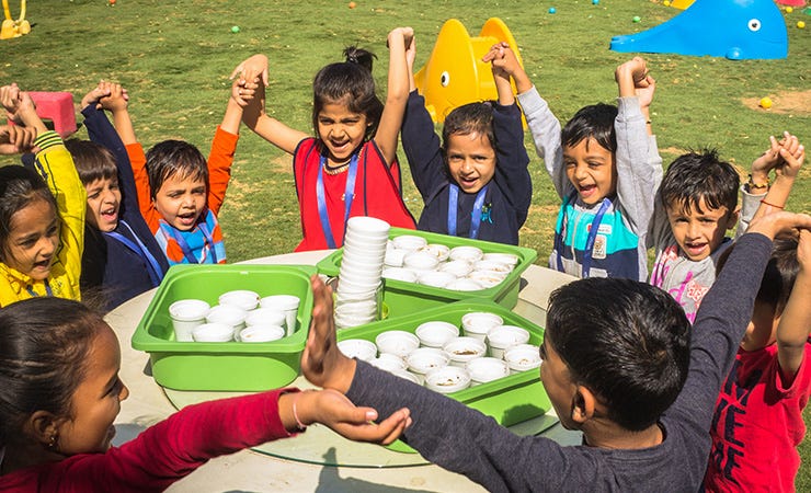 Group Activities at Top Preschool in Ahmedabad