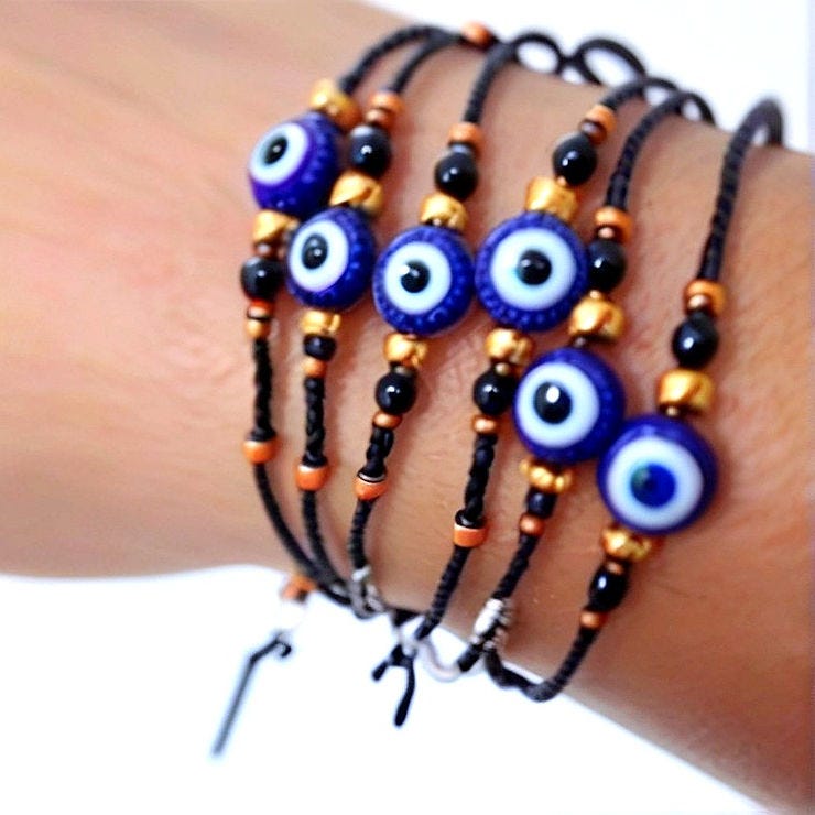 7 Knot Evil Eye Bracelet