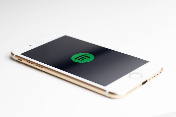 Spotify Logo on a phone