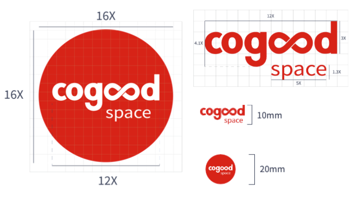 Cogood 圖標使用尺寸比例規範
