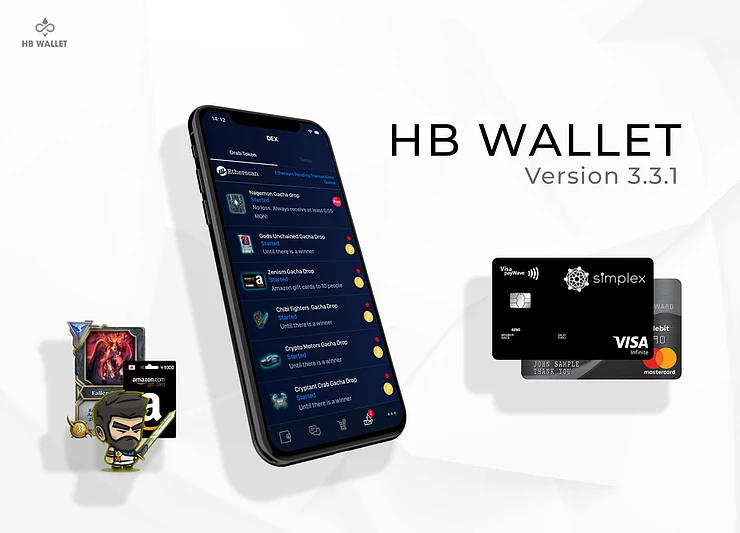 Play Gacha Drop and Buy Cryptocurrency on HB Wallet version 3.3.1