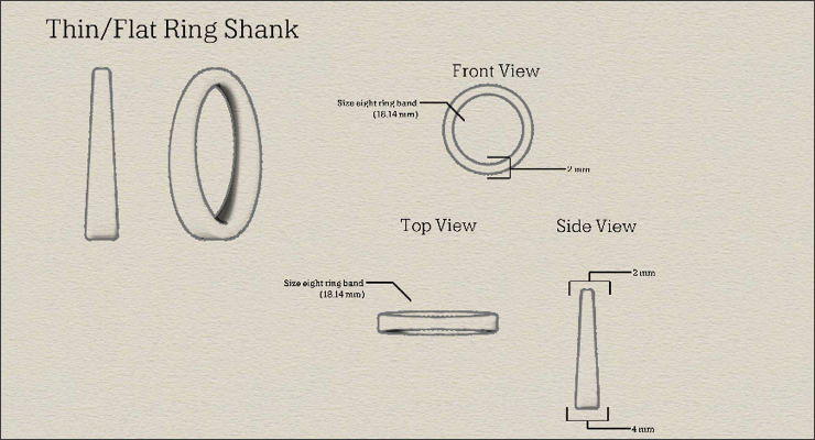 Engagement Ring Tutorials Part 6c: Create Four Ring Shanks LaptrinhX