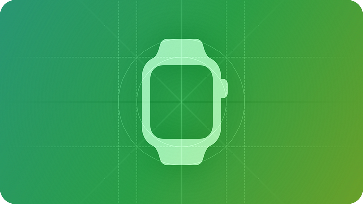 Illustration with an Apple Watch