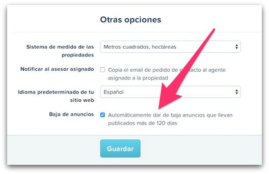 Tú decides si tus anuncios se dan de baja automáticamente