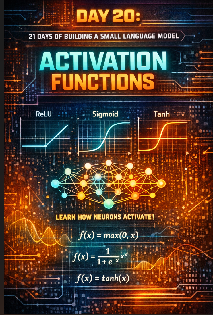 Day 20: 21 Days of Building a Small Language Model: Activation Functions